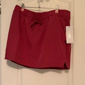 RBX size XL  Crimson Drawstring Athletic Skort